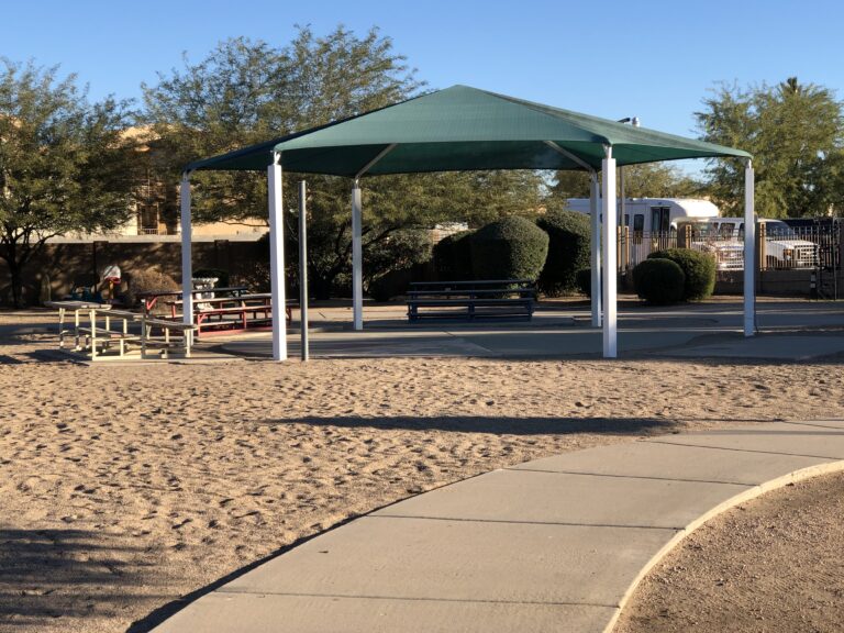 Outdoor park pavilion recreational area